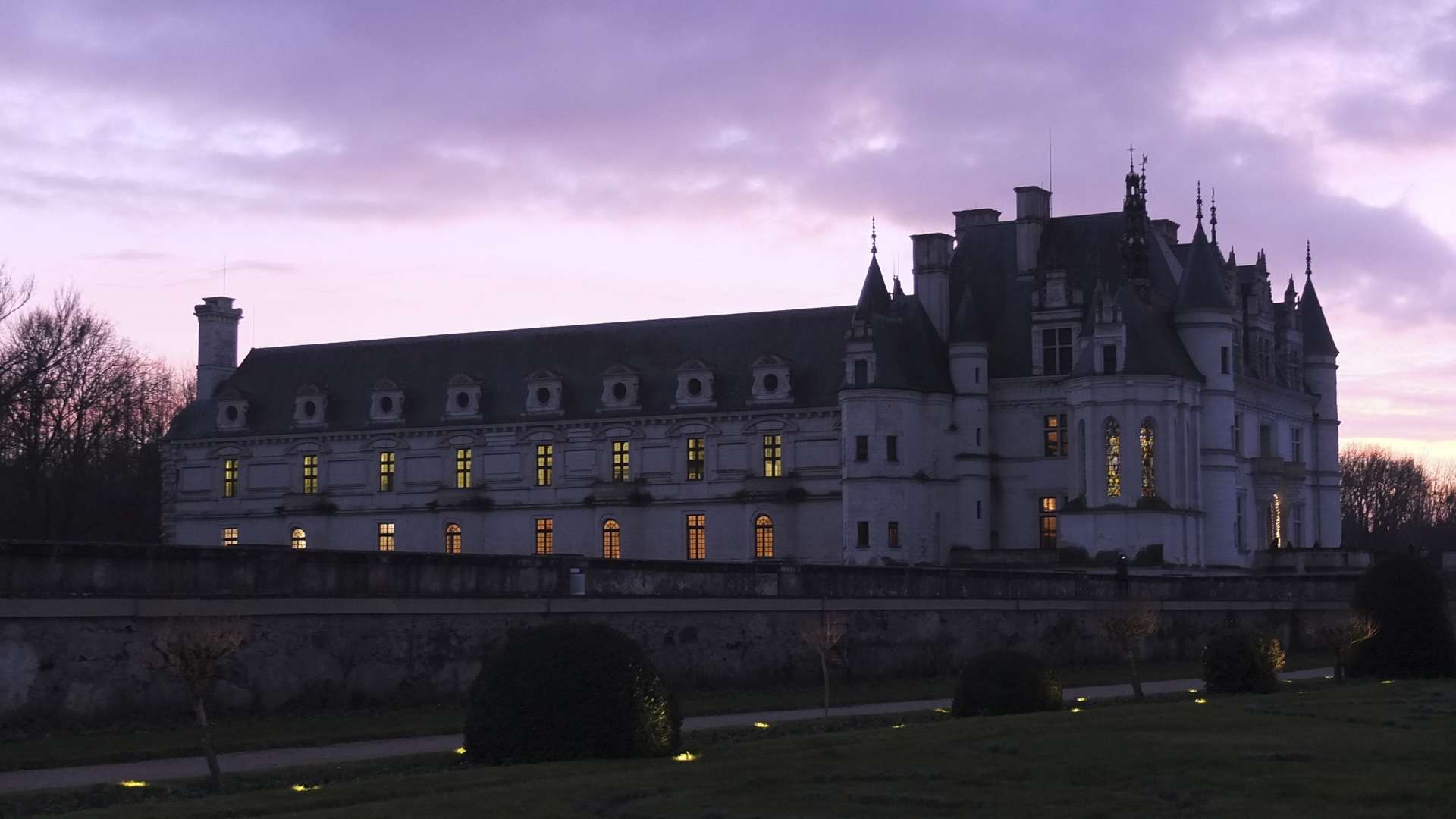La silhouette du château.